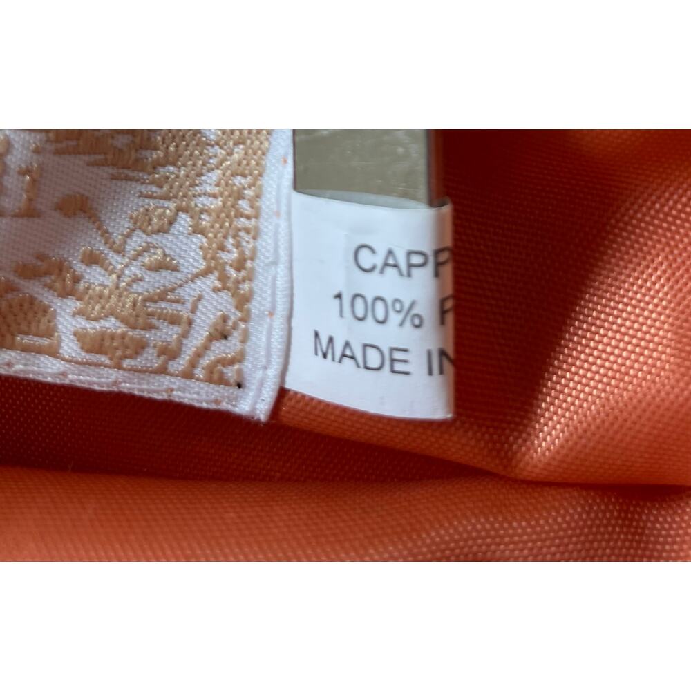 Cappelli Straworld Shoulder Bag Tote NWOT Striped Orange Pink Beachy Resort Pool - Picture 12 of 13